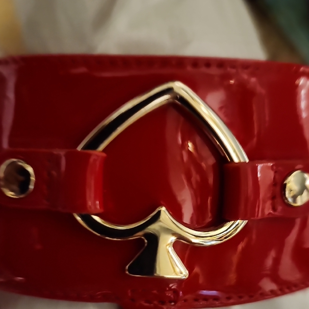 Kate Spade Red Leather Sandals - Picture 2 of 3